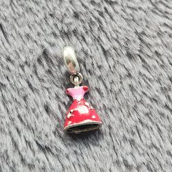 NEW Princess Dress Dangle Charm.  Bundle to save on shipping costs!  Please check out my other charms & other numerous items listed.  From a clean and