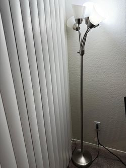 5-Light Floor Lamp Brushed Nickel