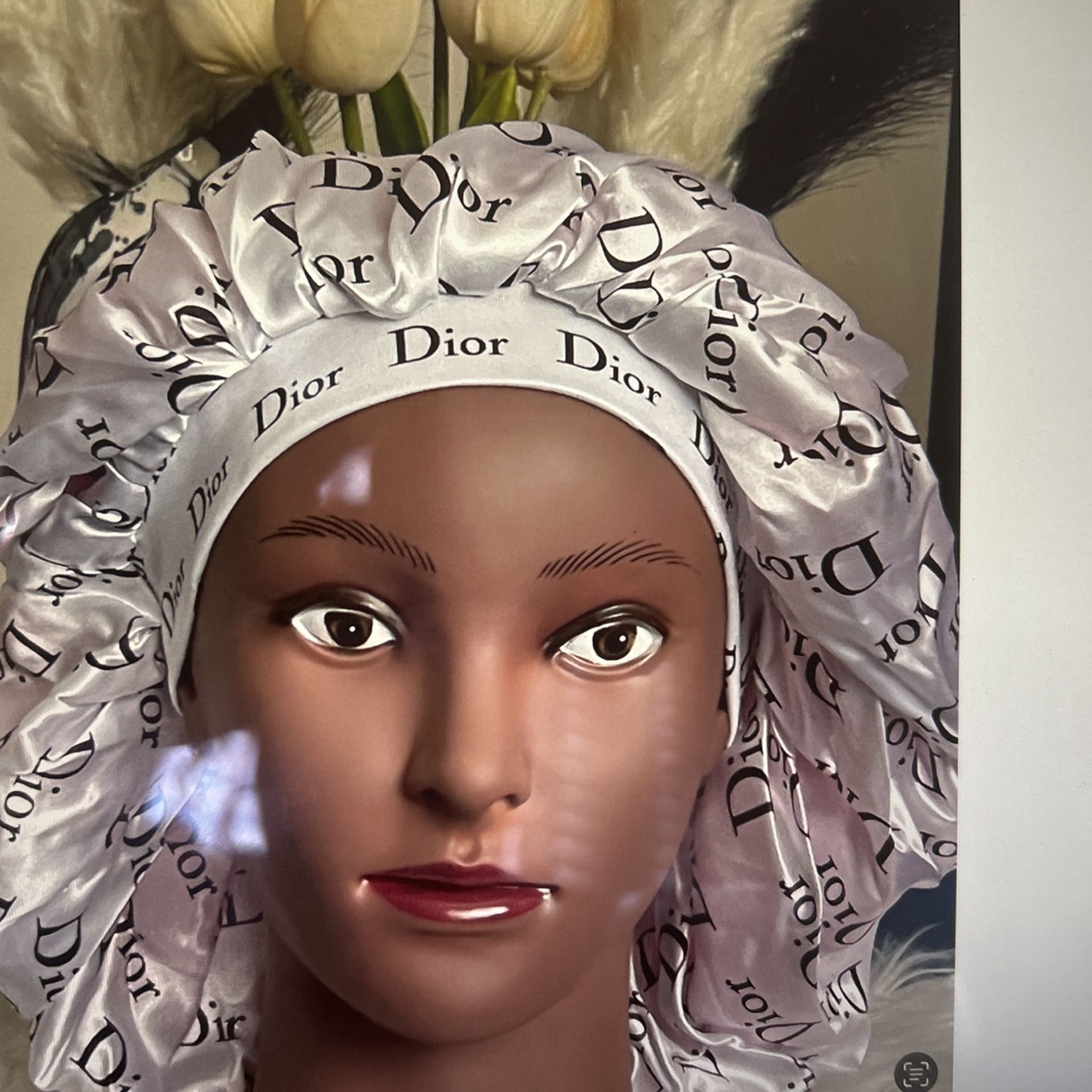 Luxury Double Layer Designer Silk /Satin Sleeping Bonnet