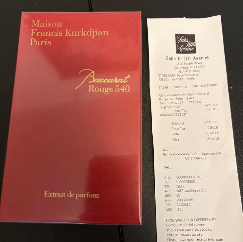 Baccarat Rouge 540 Extrait de Parfum