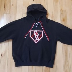 Pennant Black CRALL Baseball Hoodie (L) 