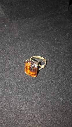 Ring, Smoky Topaz, Size 71/2 Or 8.