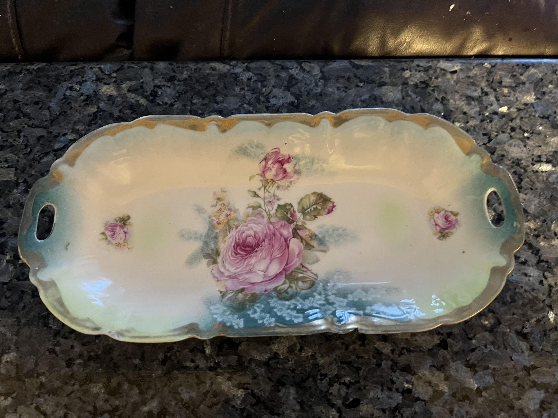 Antique Porcelain Celery Dish