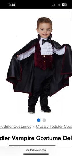 Toddler 5t-6t vampire costume