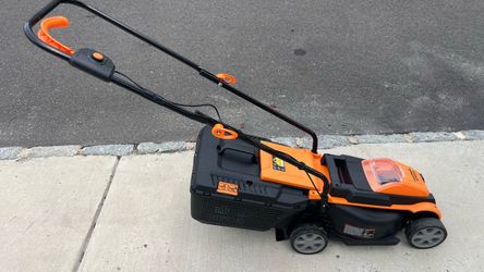 LawnMaster electric cordless lawn mower for sale