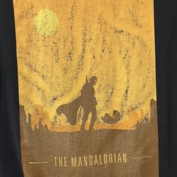 Star Wars ‘The Mandalorian’ Black T-Shirt, Cotton, Size: Small