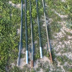 5 For $25  Steel Fence T-Post with Anchor Plate