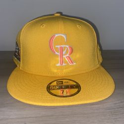 Hat Club Exclusive Pink Lemonade Colorado Rockies '98 All Star Game Size 7 1/2