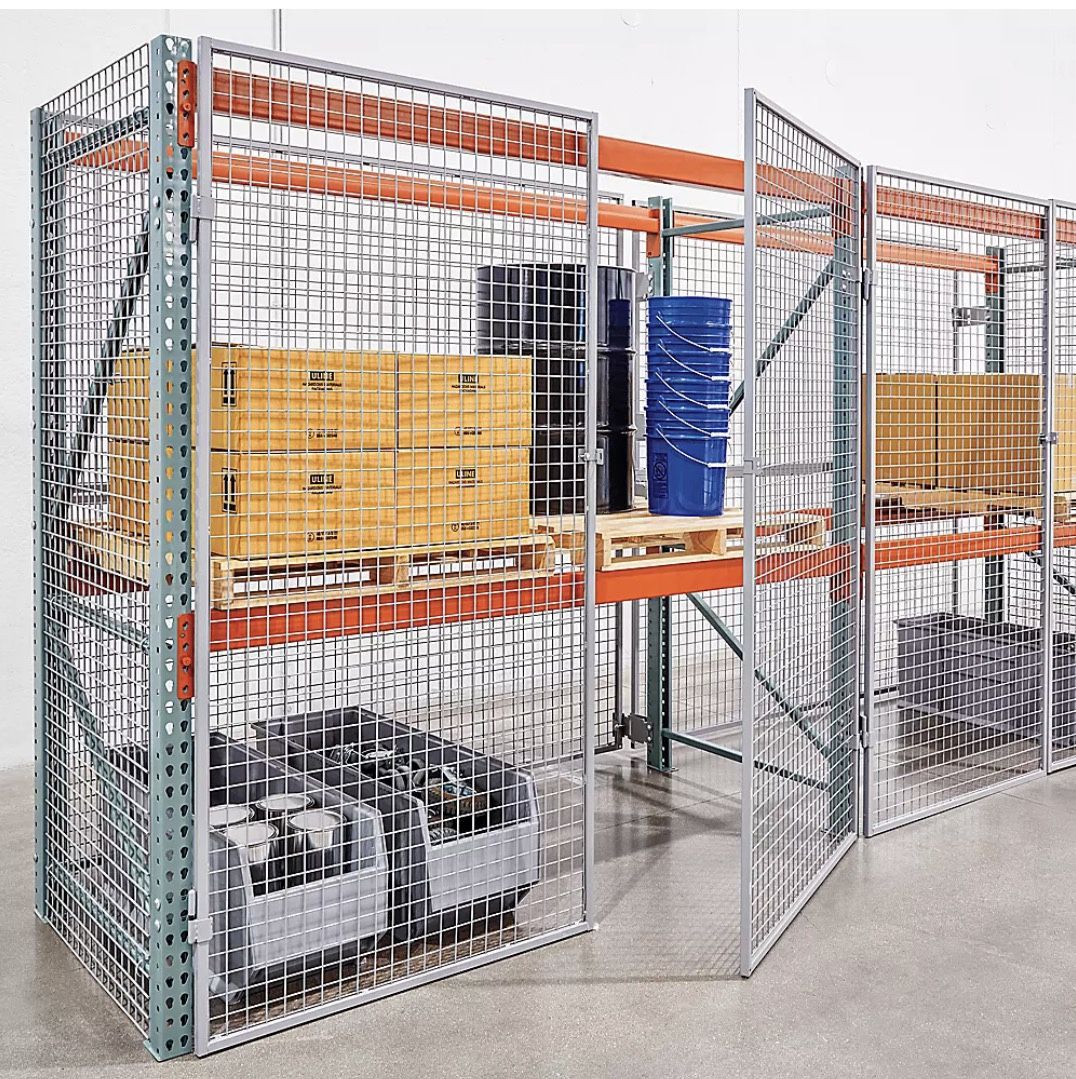 Uline Pallet Rack Enclosure Complete New  Warehouse Shelving Shelves 