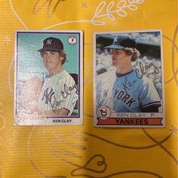 To autograph Ken, Clay, New York Yankees, trading cards, Topps
