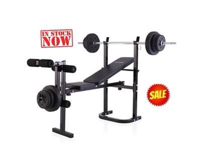 🔥New🔥Weight Lifting Folding Bench With Ráck Full Workout