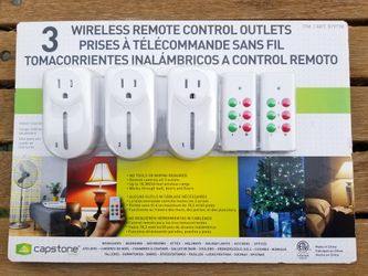 Capstone 3 wireless remote control outlets 3 tomacorrientes inalámbricos a control remoto