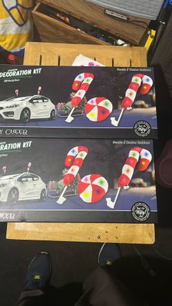 Christmas Reindeer Antlers Car Kit - Auto Costume Set, LED Car Decor | Holiday Vehicle Decoration for SUV Truck Van Door Mirror Roof Hood wlndows Seas