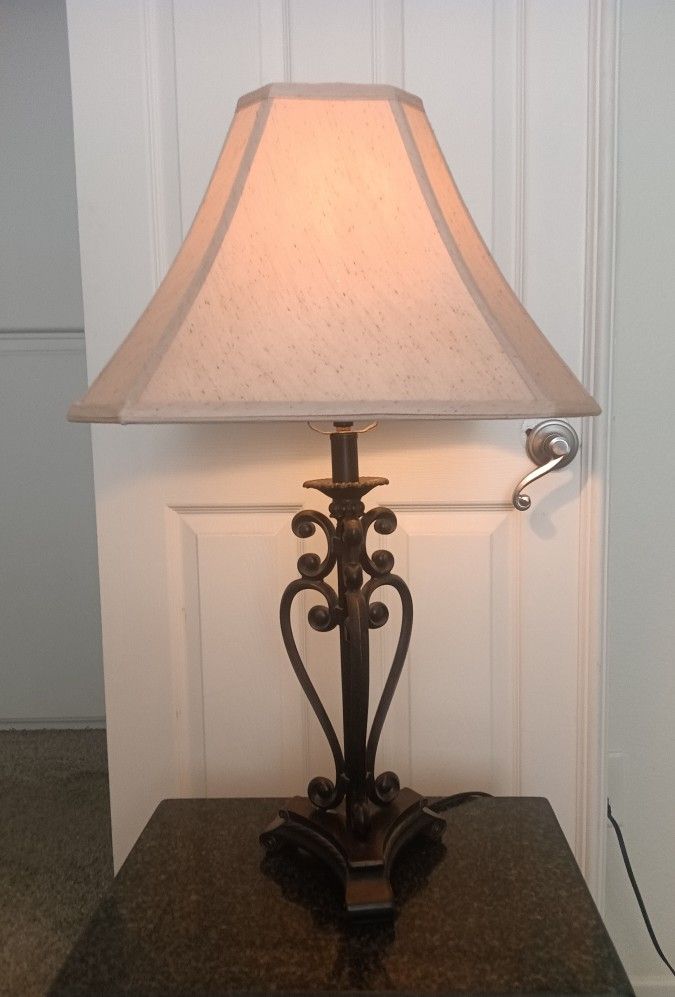 Beautiful Wrought Iron Table Lamp