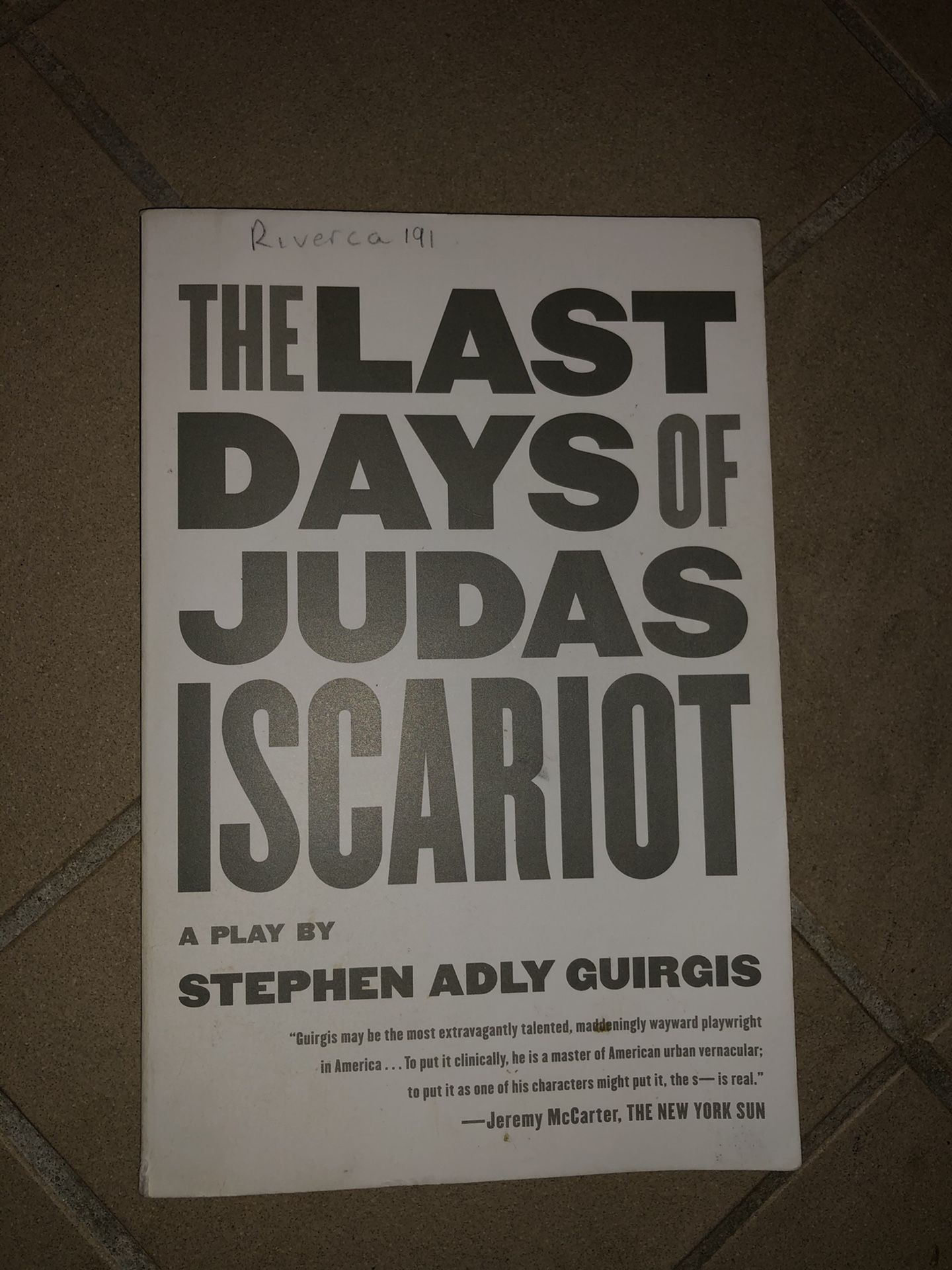 The Last Days of Judas Iscariot