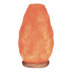 WBM Salt Lamp – USB Himalayan Salt Lamp with Touch Dimmer Control | Wooden Base | LED Bulb | 5-7lbs