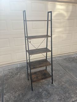Ladder style rustic book shelf