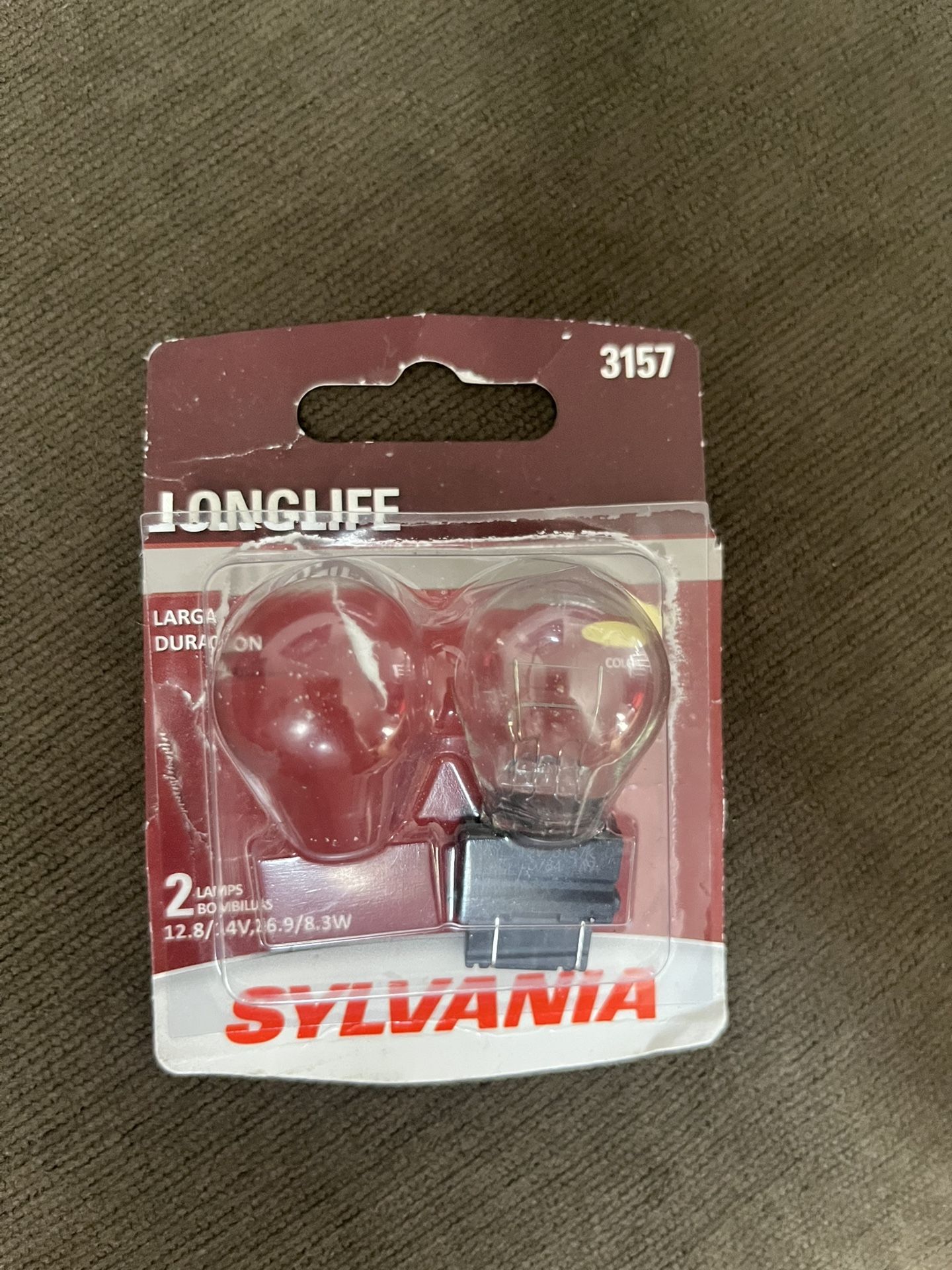 $1 3157 One Vehicle Lamp Bulb Long Life 12.8/14v,26.9/8.3w Sylvania Brake Turn Signal Replace Replacement Light