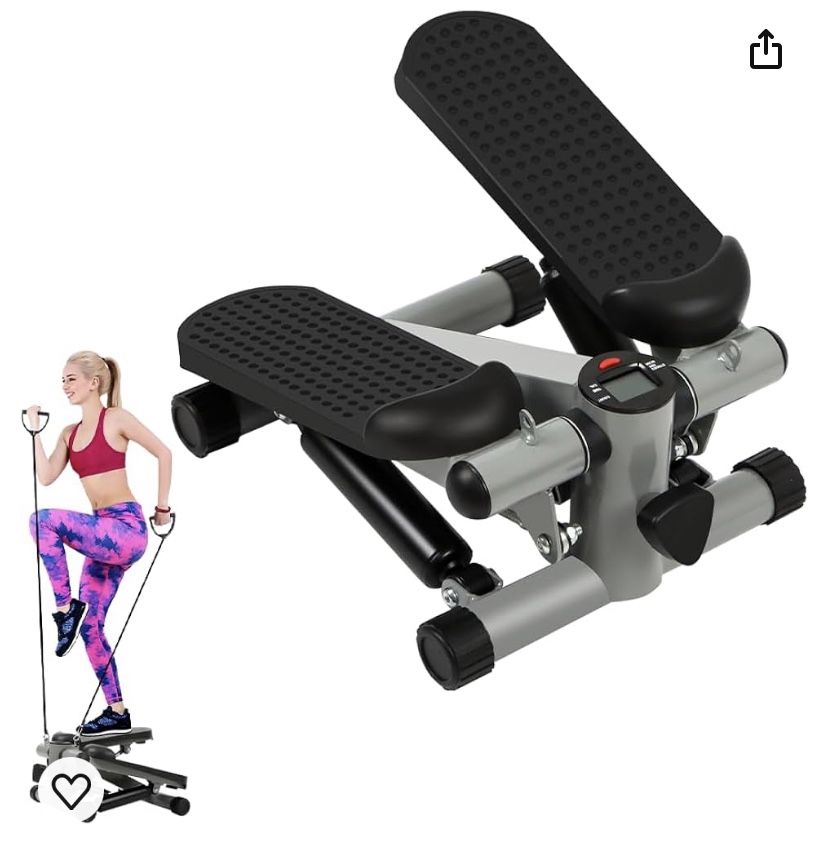 Mini Stepper Exercise Machine With Resistance Band