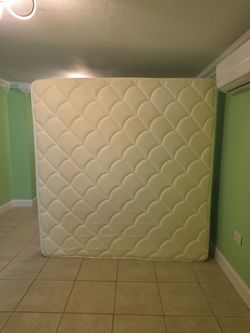 King size mattress and boxsprings great condition