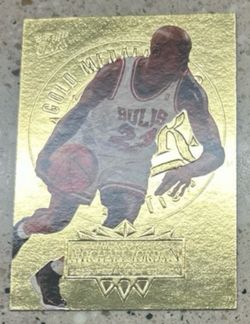 Michael Jordan Gold Medal Chicago Bulls Card