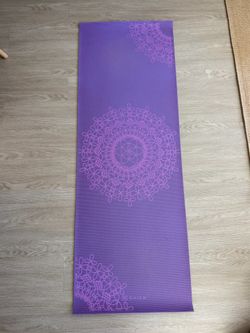 Gaiam Yoga Mat - Purple Floral Print (1.5mm)
