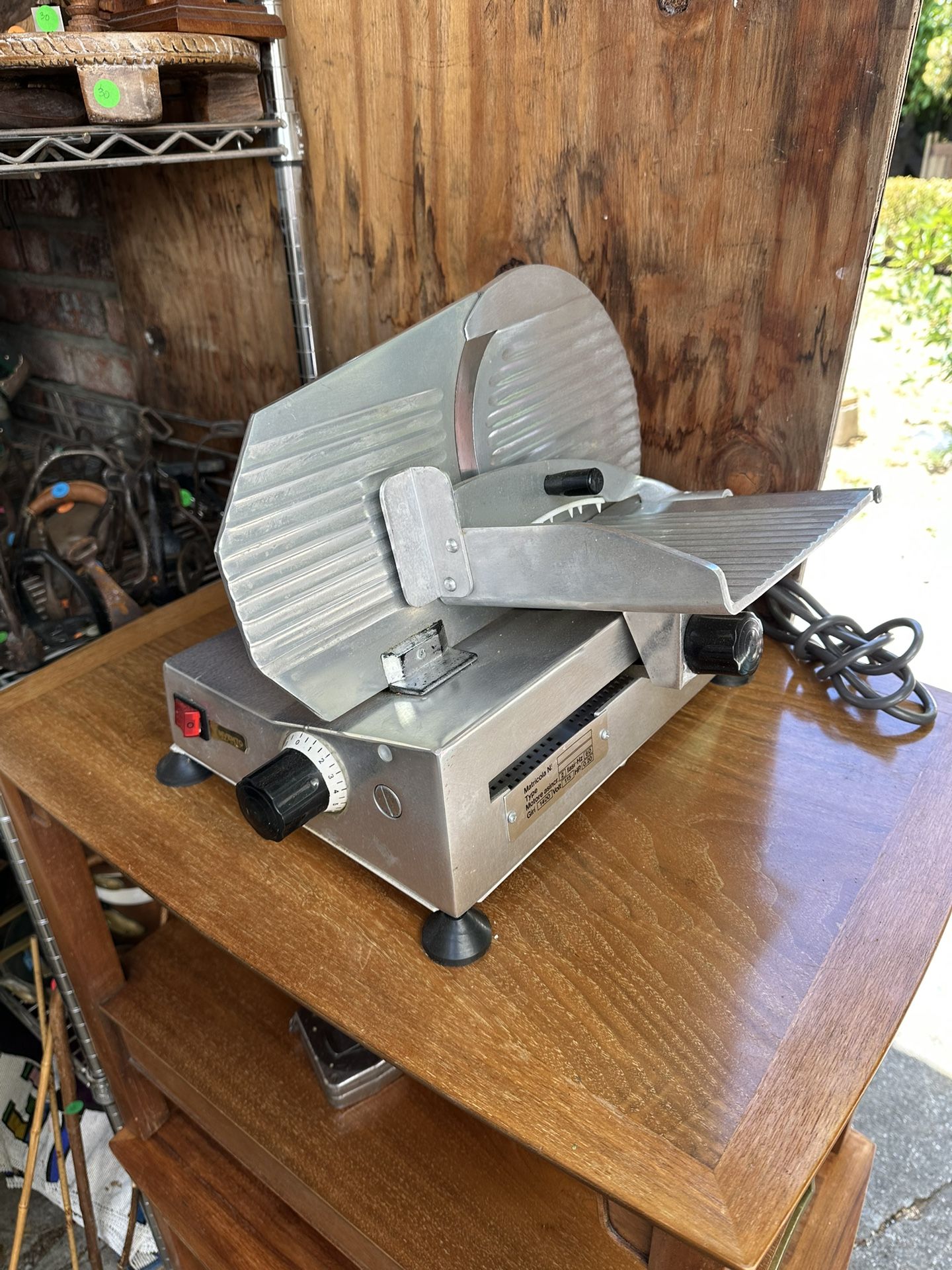 Invento Italian Made Compact Professional Deli Meat Slicer