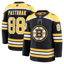David Pastrnak Boston Bruins Home Premium Jersey - Black