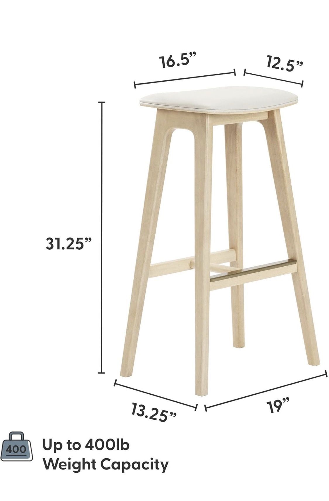 4 New Bar Height Bar Stools Mid Century Modern