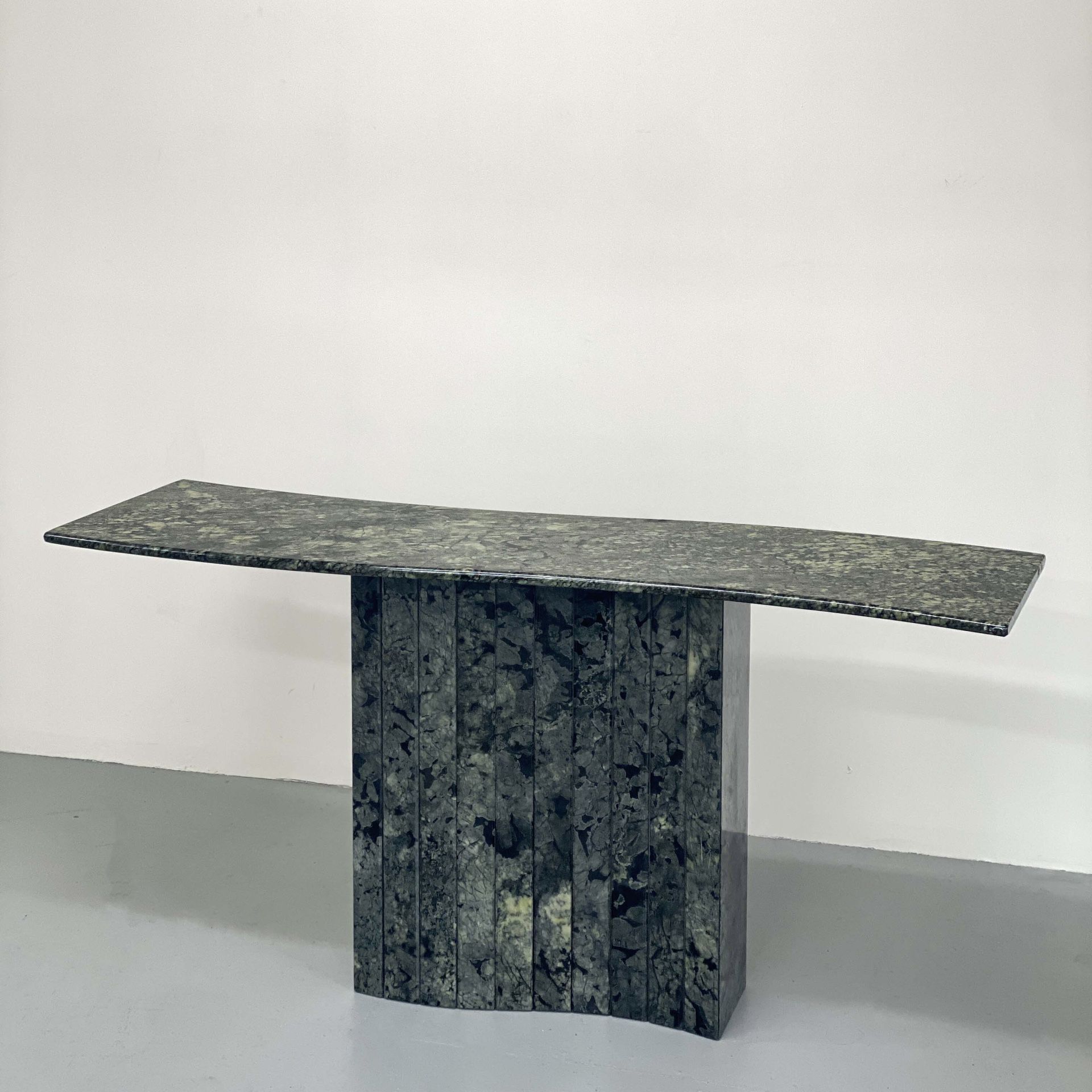 Verde Marble Console Table, Italy 1970