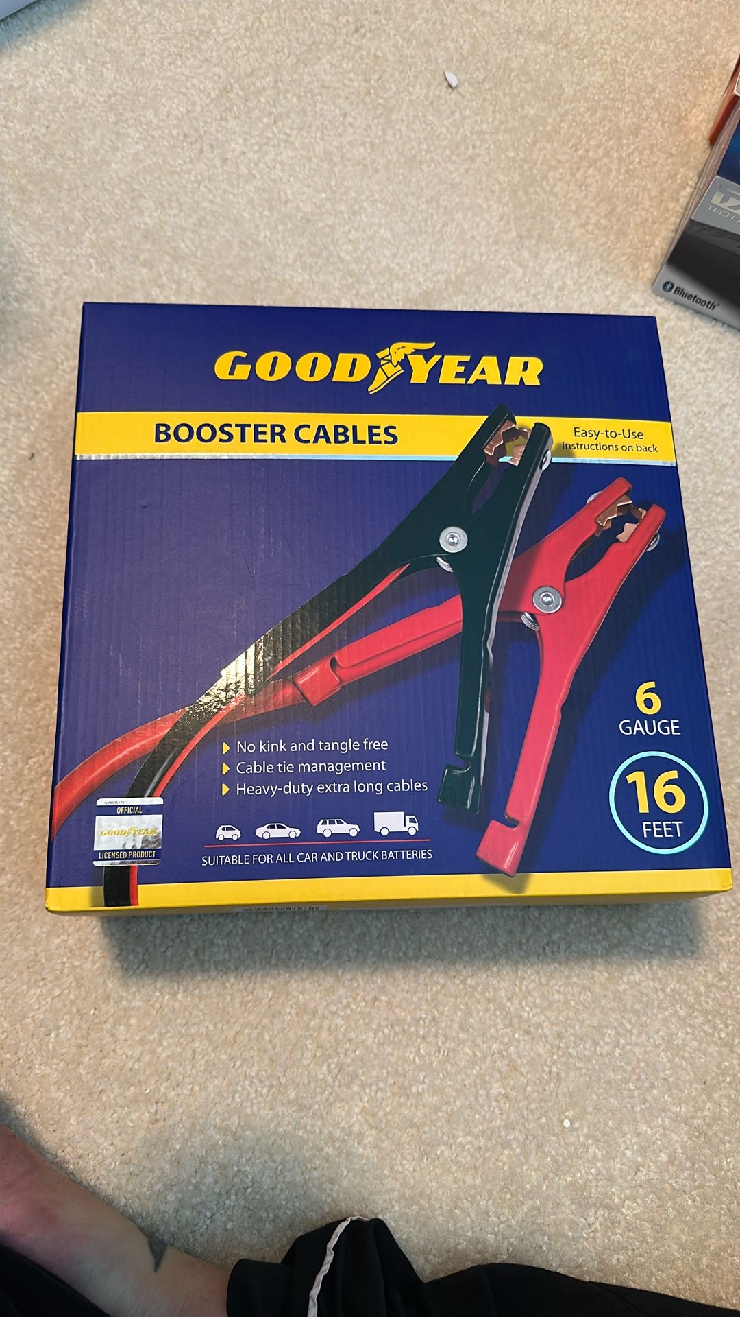 Goodyear Booster Cables 6 Gauge 16 Feet