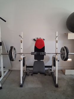 Weight Bench with weights