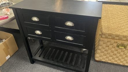 Black foyer table