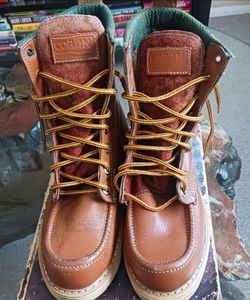 Botas para construccion altas, con casquillo, talla 5.5.