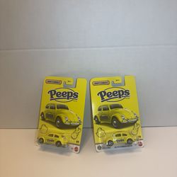 Matchbox Peeps 1962 Volkswagen Beetle Die-Cast Car Set