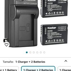 Paquete de 2 baterías DMW-BCG10 y cargador de pared AC de repuesto para Panasonic Lumix DMC-ZR3, Lumix DMC-ZS1, Lumix DMC-ZS3, Lumix DMC-ZS5, Lumix DM