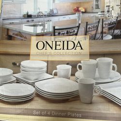 8 Piece ONEIDA COLLECTION Dinner Plate.