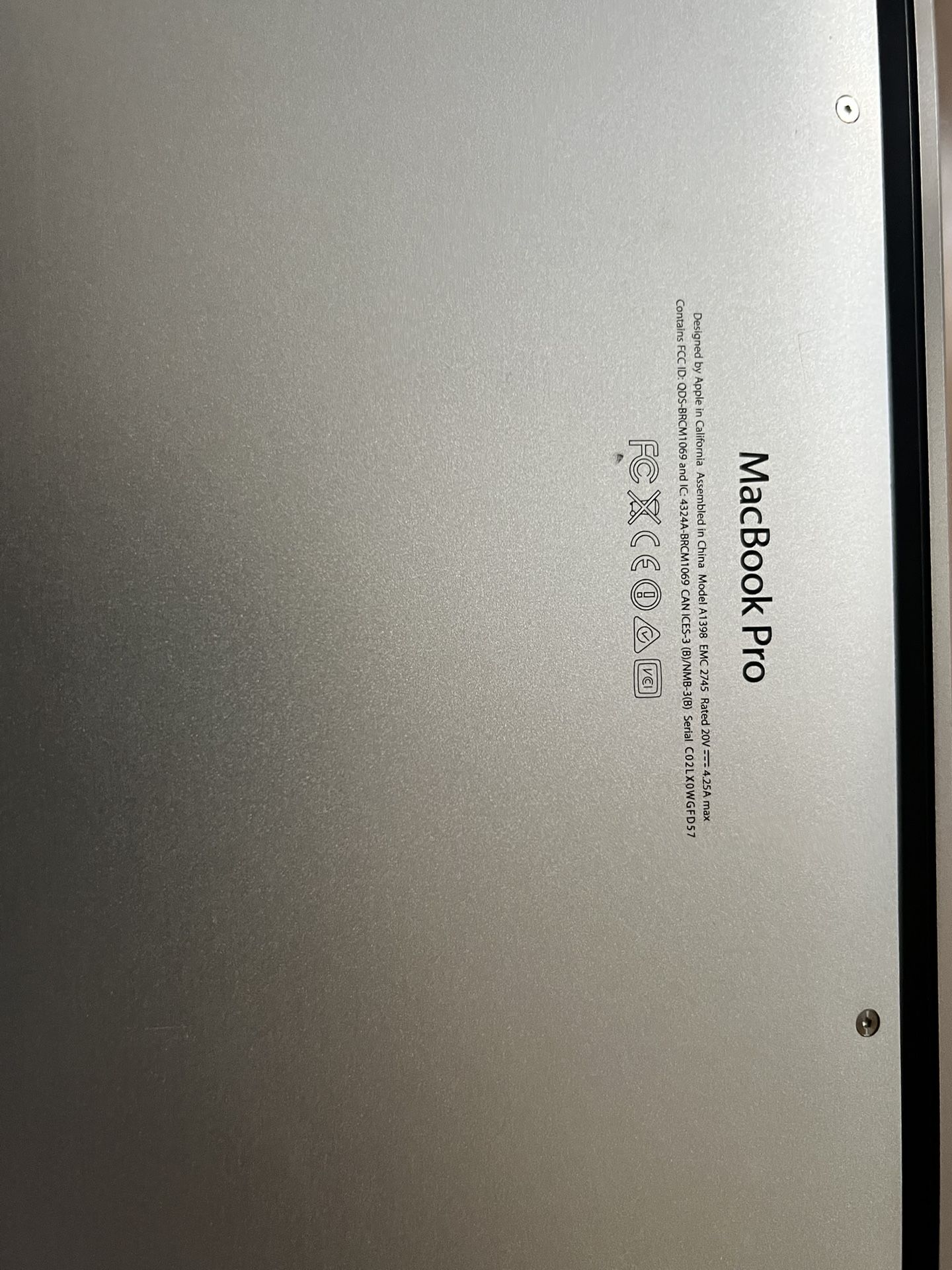 Mac Laptop For Sale