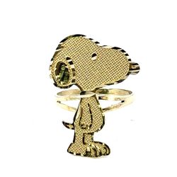 Woman’s Ladies 10k Yellow Gold Large Snoopy Ring Size 7.5 GP3115514