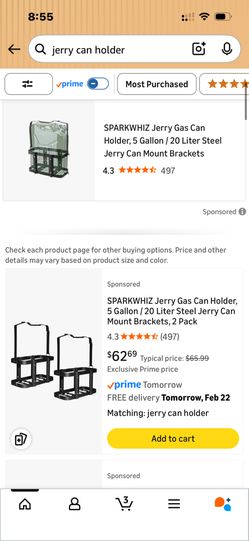 Jerry Gas Can Holder