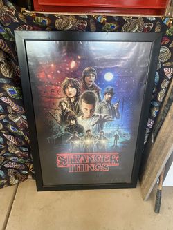 Framed Stranger Things Movie Poster