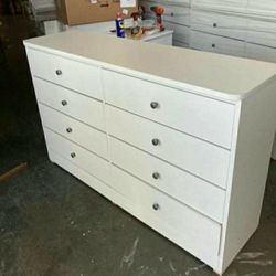 8 DRAWER DRESSER. 57" WIDTH, 35" HEIGHT