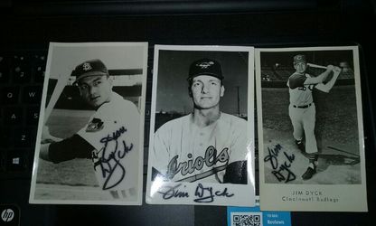 1953 Jim Dyck Signed Post Cards 3