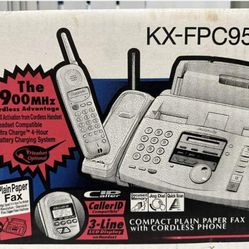 Panasonic Fax Machine With Cordless Phone Brand New In Box KX-FPC95