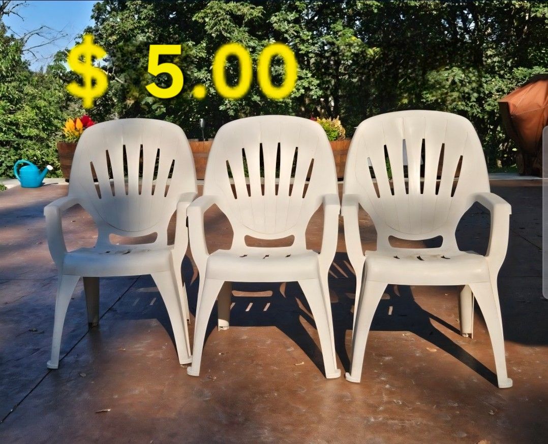 3 Patio Chairs