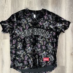 Supreme Floral Baseball Jersey XL