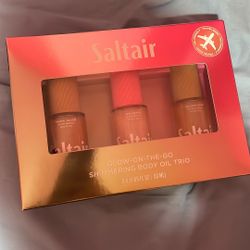 Saltair Glow On The Go Shimmering Body Oil Trio New In Box