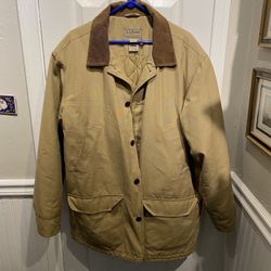 LL Bean Mens XL Tall Thinsulate Lined Field Coat