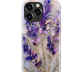 Esdot for iPhone 15 Pro Max Case Cute - Wireless Charging Compatible Dual-Layer Soft Silicone + Hard Shell - Wildflower Design - Protective Phone Cove