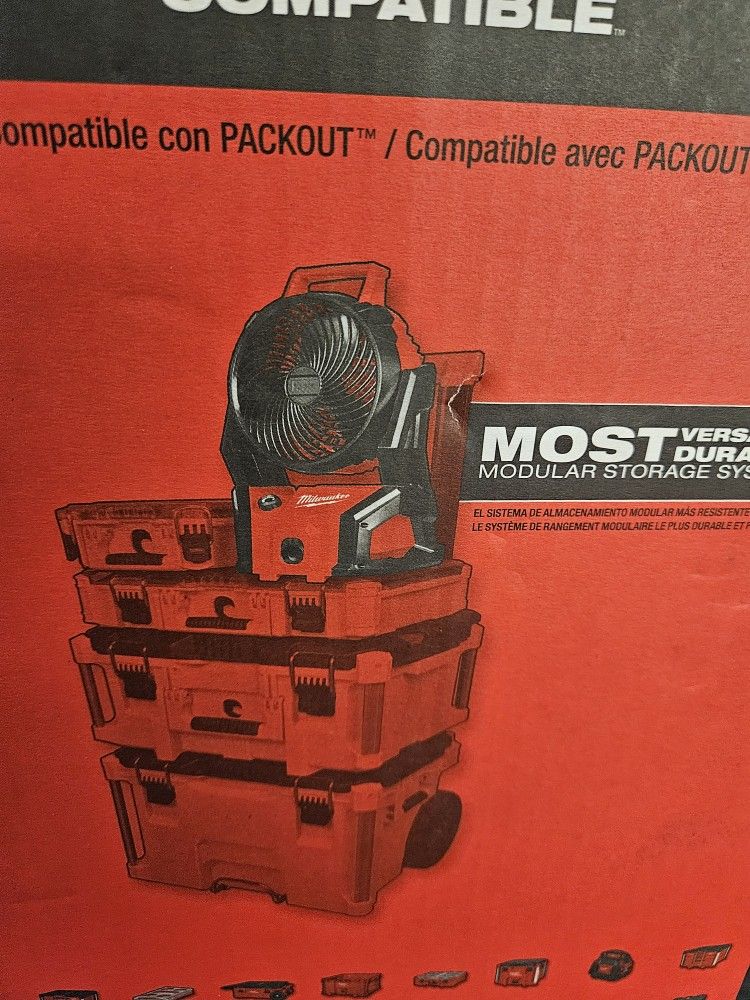 MIKWUAKEE M18 CORDLES PACK OUT FAN TOOL ONLY NEW 